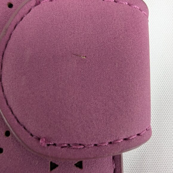 Francesca's Travel Wallet Laser Cut Design Purple Gold Clutch Style - Picture 3 of 12